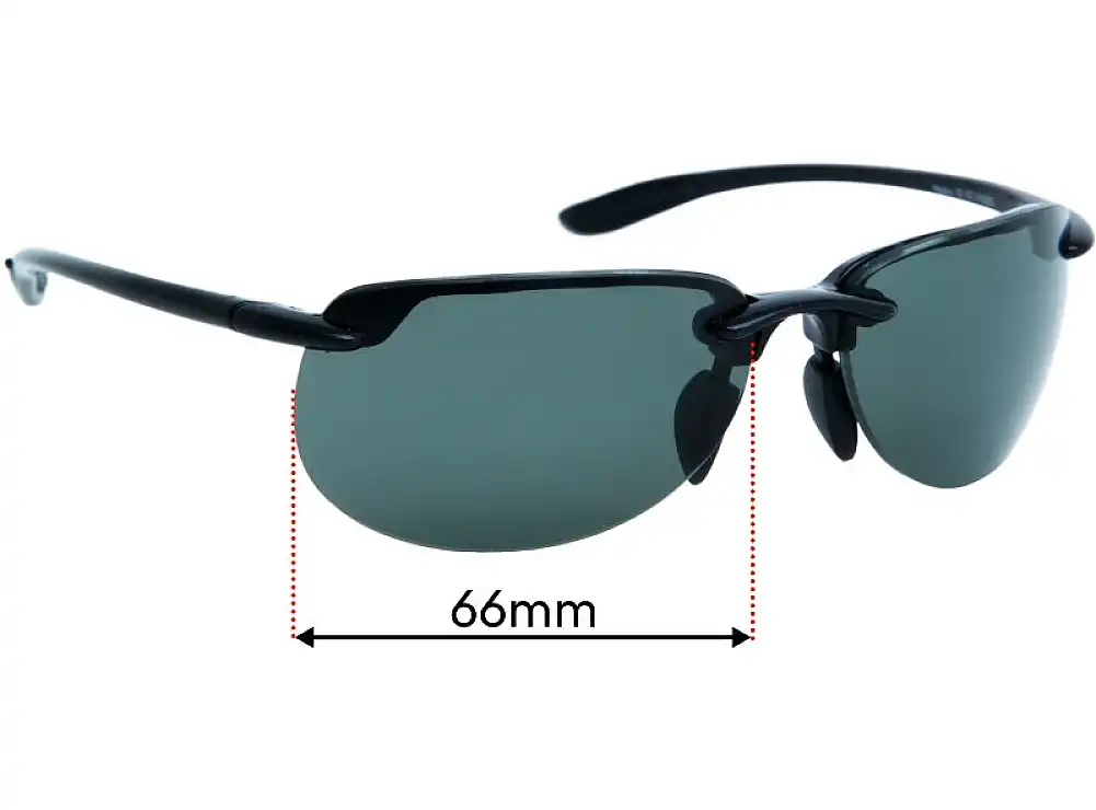 Maui Jim MJ414 Hapuna 66mm Replacement Lenses